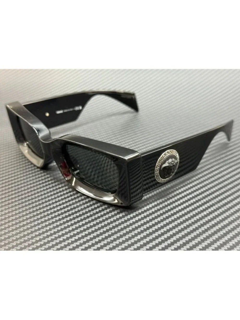 New Versace Men Black Sunglasses 52-20-140